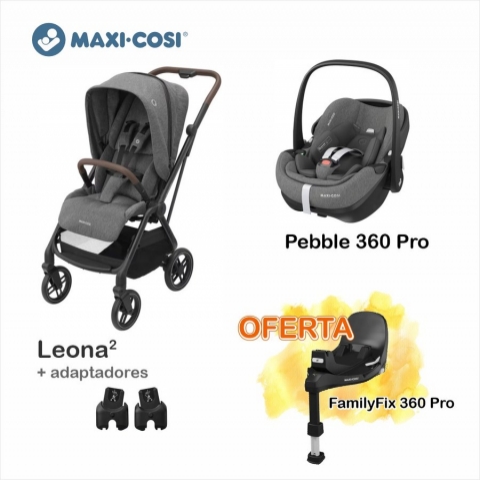 Pack Maxi-Cosi Leona2 (Select Grey)