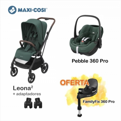 Pack Maxi-Cosi Leona2 (Essential Green)